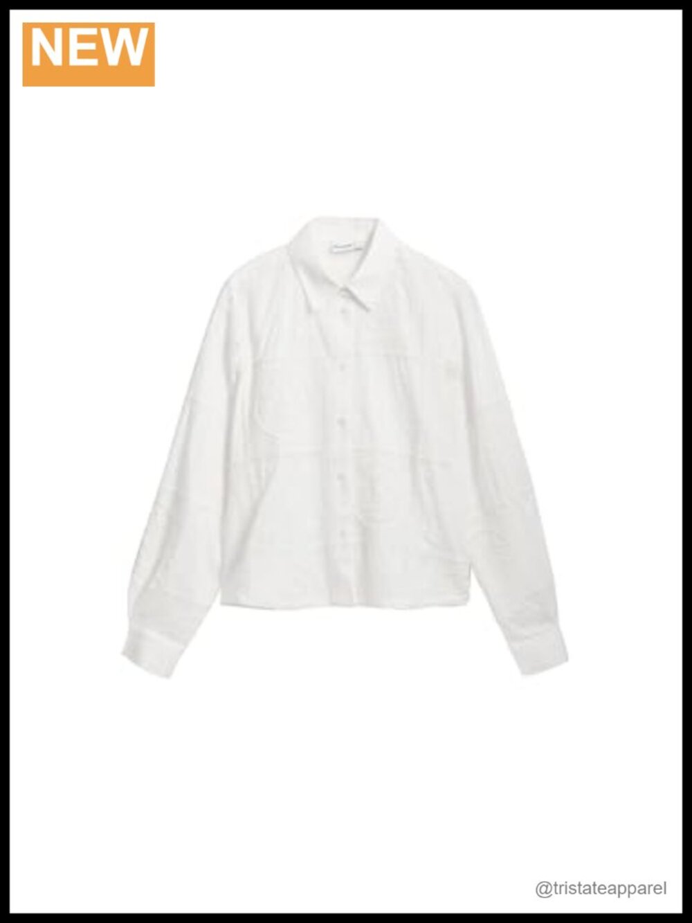 Floral Button-Down Long Sleeve Cotton Shirt